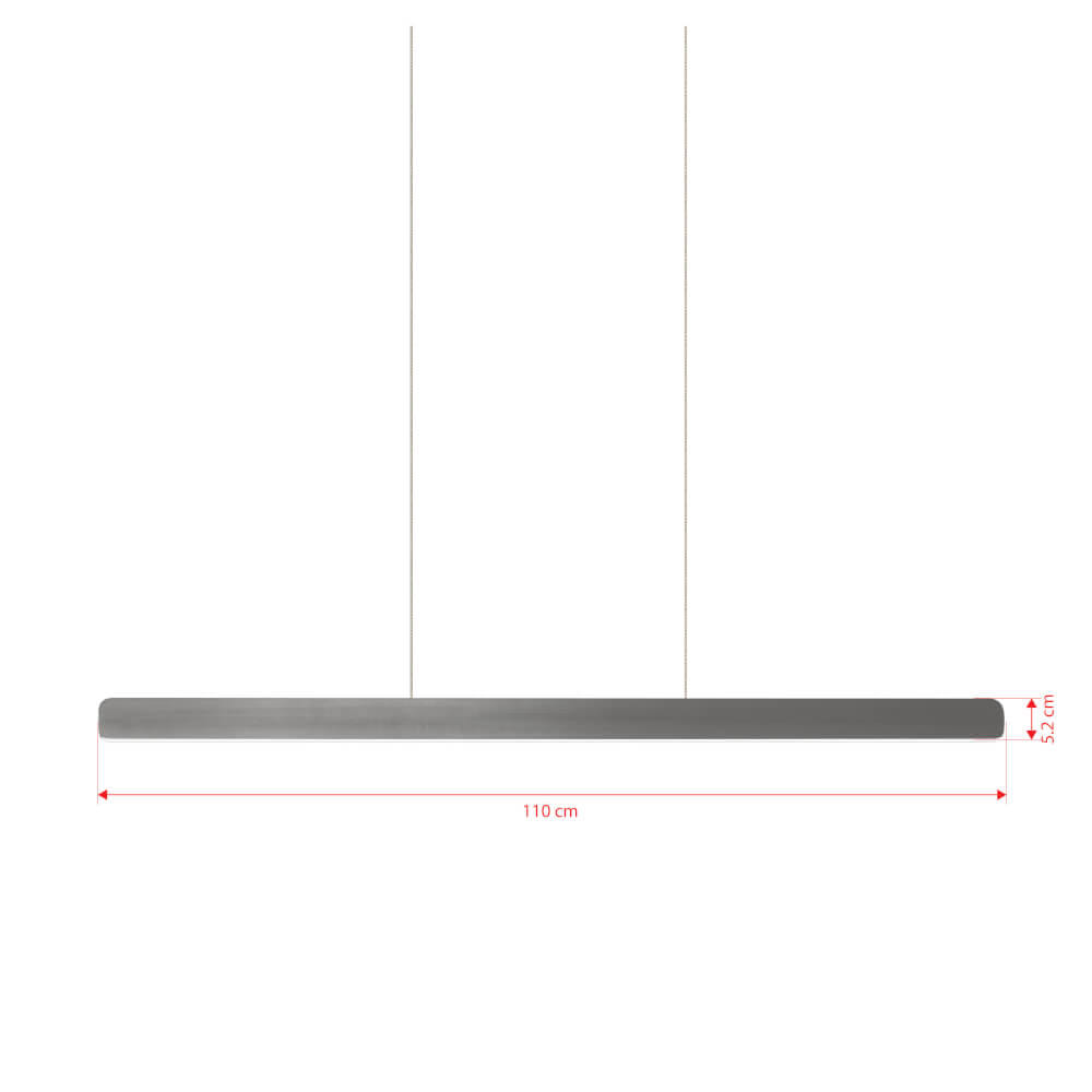 ไฟช่อ LED SL LIGHTING รุ่น ILMA 40 วัตต์ สีไทเทเนียม 1 หัว ปรับได้ 3 แสง ควบคุมการทำงานด้วยมือ