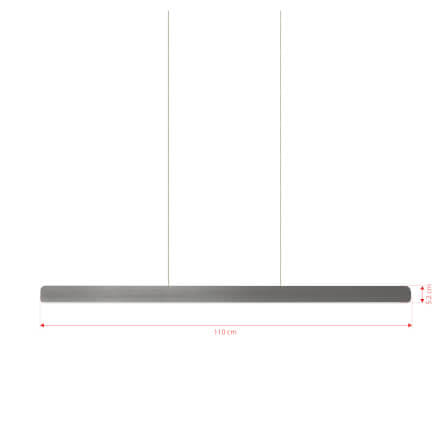 ไฟช่อ LED SL LIGHTING รุ่น ILMA 40 วัตต์ สีไทเทเนียม 1 หัว ปรับได้ 3 แสง ควบคุมการทำงานด้วยมือ_1