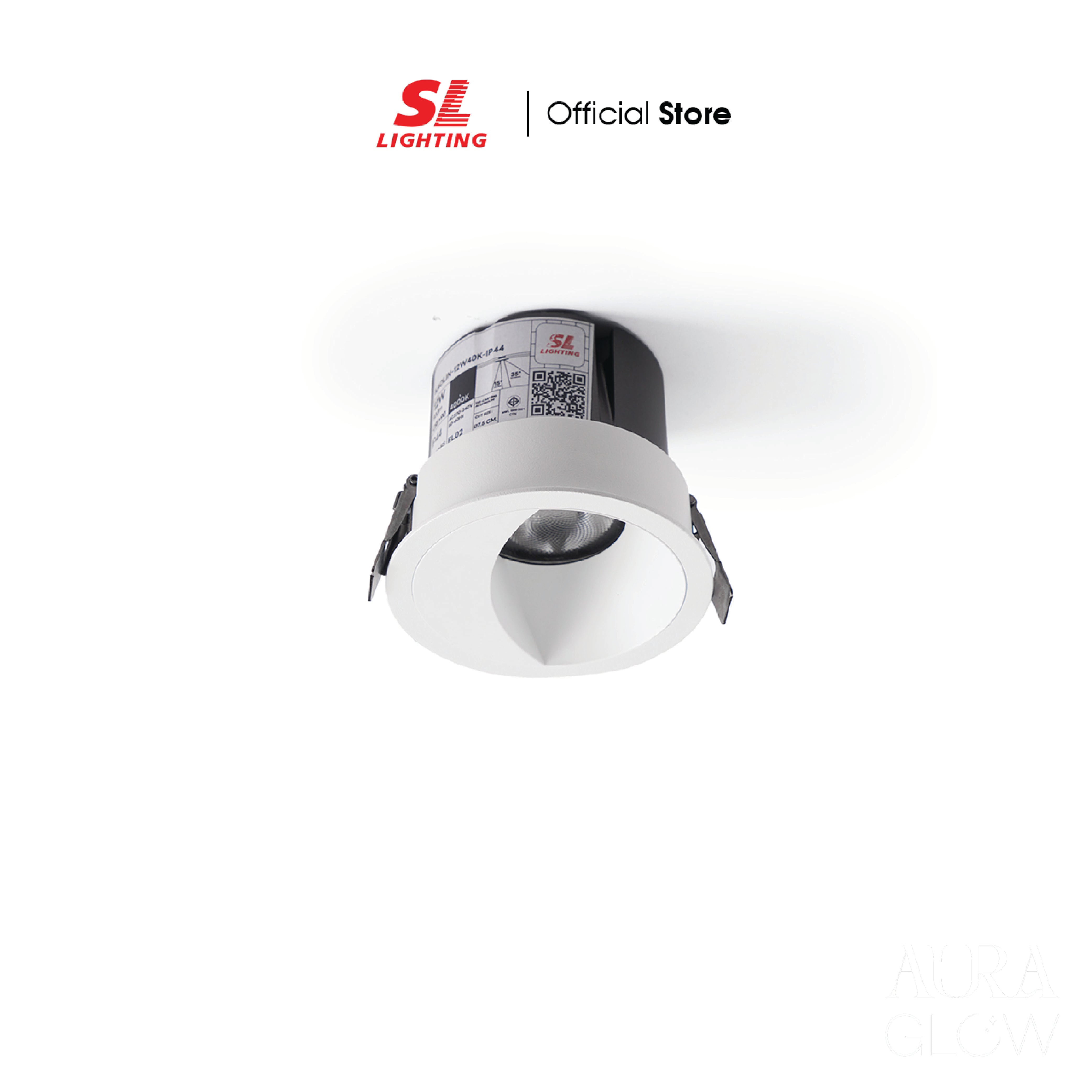 ดาวน์ไลท์ LED SL LIGHTING KAOLIN 12 วัตต์ IP44 COOL WHITE สีขาว_6