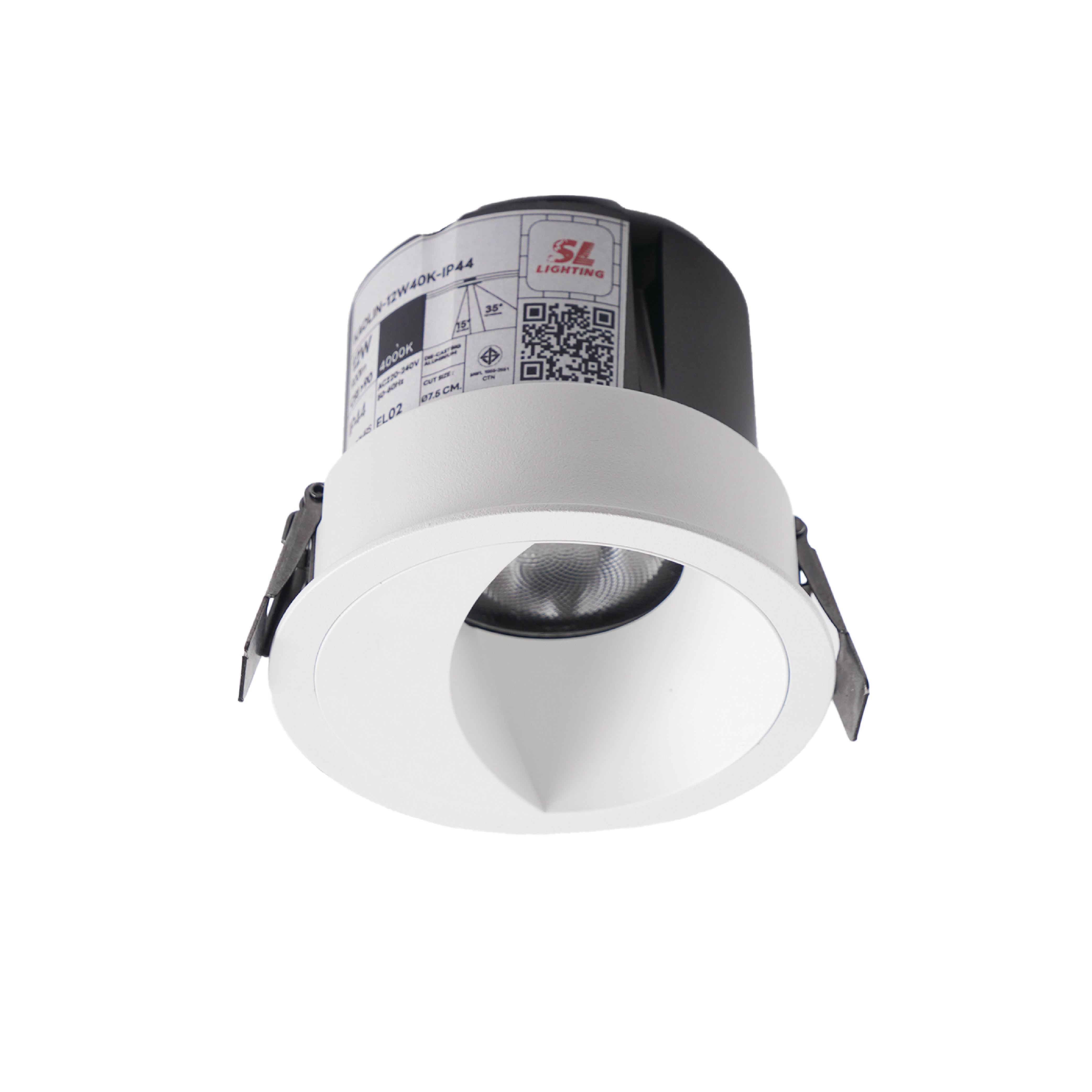 ดาวน์ไลท์ LED SL LIGHTING KAOLIN 12 วัตต์ IP44 COOL WHITE สีขาว_0