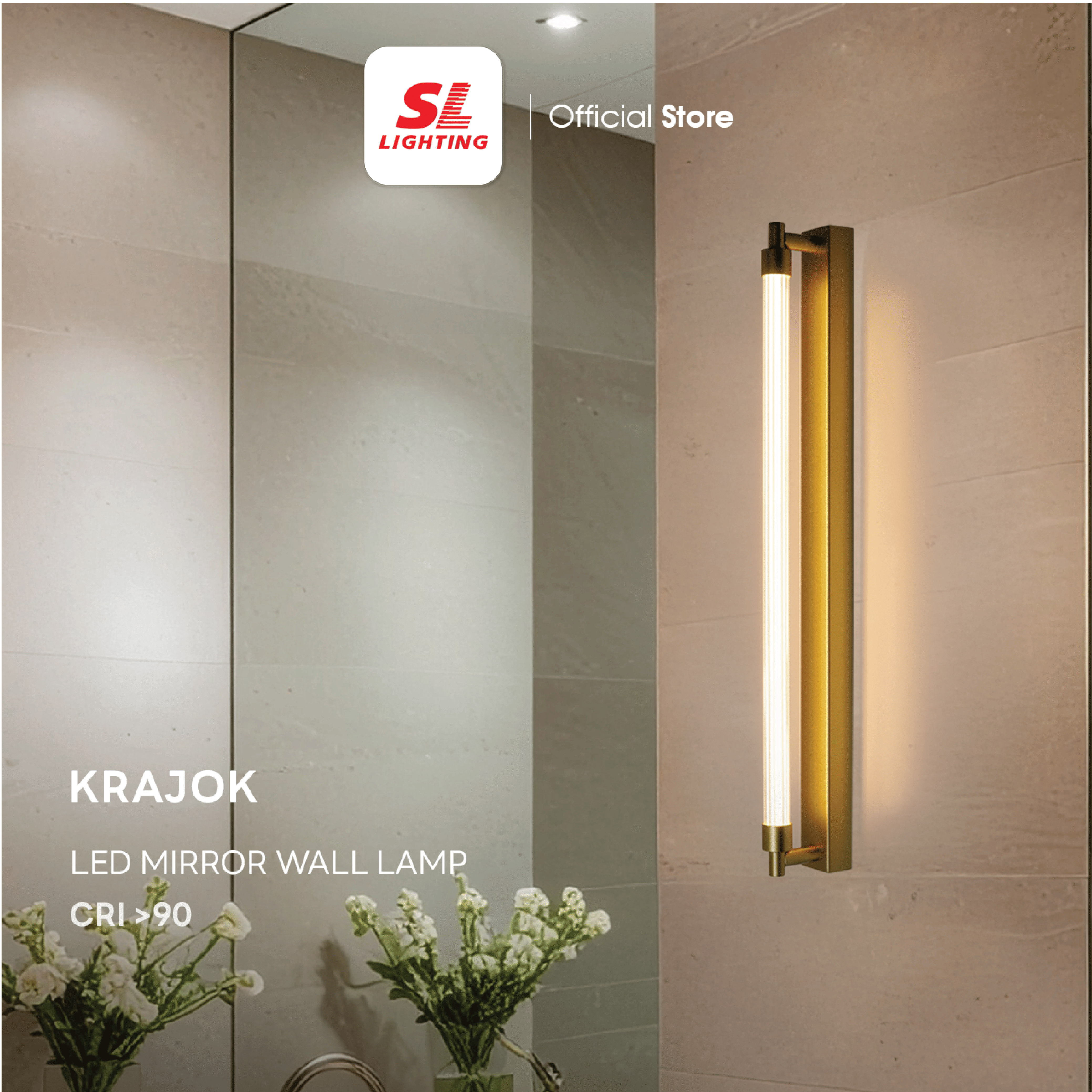 ไฟกิ่งภายใน LED SL LIGHTING KRAJOK-C 12 วัตต์ เปลี่ยนได้ 3 แสง สีเงินเงา_1