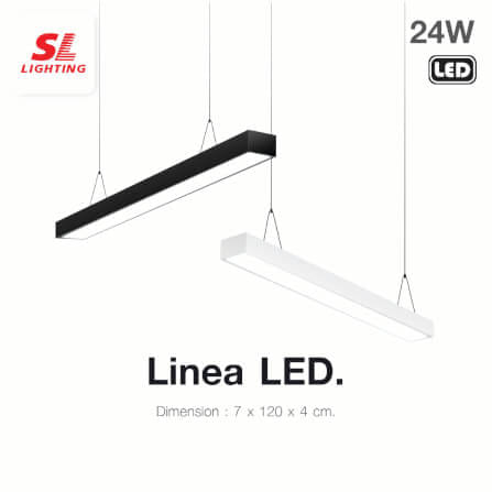 โคมไฟออฟฟิศ LED SL LIGHTING LINEA 24W 120 ซม. DAY LIGHT สีขาว_1