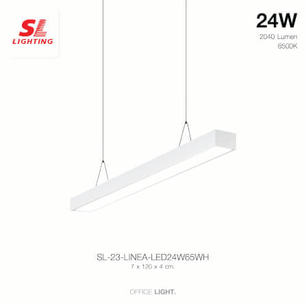 โคมไฟออฟฟิศ LED SL LIGHTING LINEA 24W 120 ซม. DAY LIGHT สีขาว_5