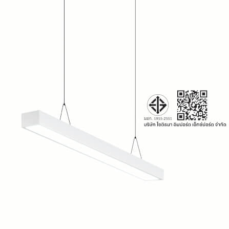 โคมไฟออฟฟิศ LED SL LIGHTING LINEA 24W 120 ซม. DAY LIGHT สีขาว_4