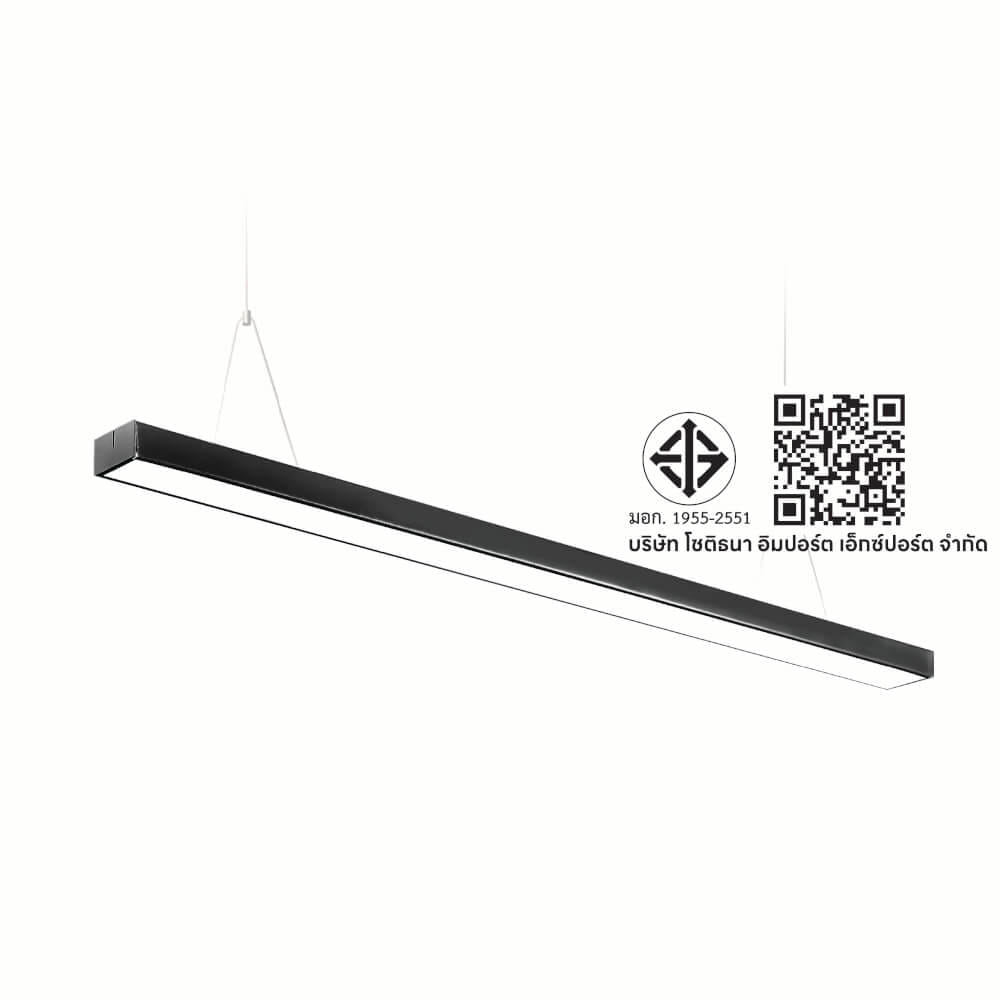 โคมไฟออฟฟิศ LED SL LIGHTING LINEA 36W 120 ซม. DAY LIGHT สีดำ
