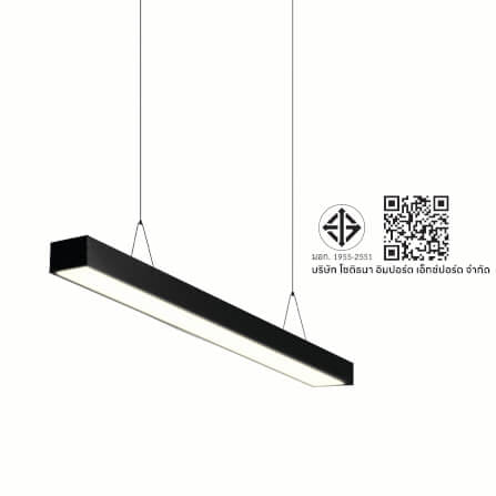 โคมไฟออฟฟิศ LED SL LIGHTING LINEA 36W 120 ซม. WARM WHITE สีดำ_5