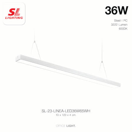 โคมไฟออฟฟิศ LED SL LIGHTING LINEA 36W 120 ซม. DAY LIGHT สีขาว_6