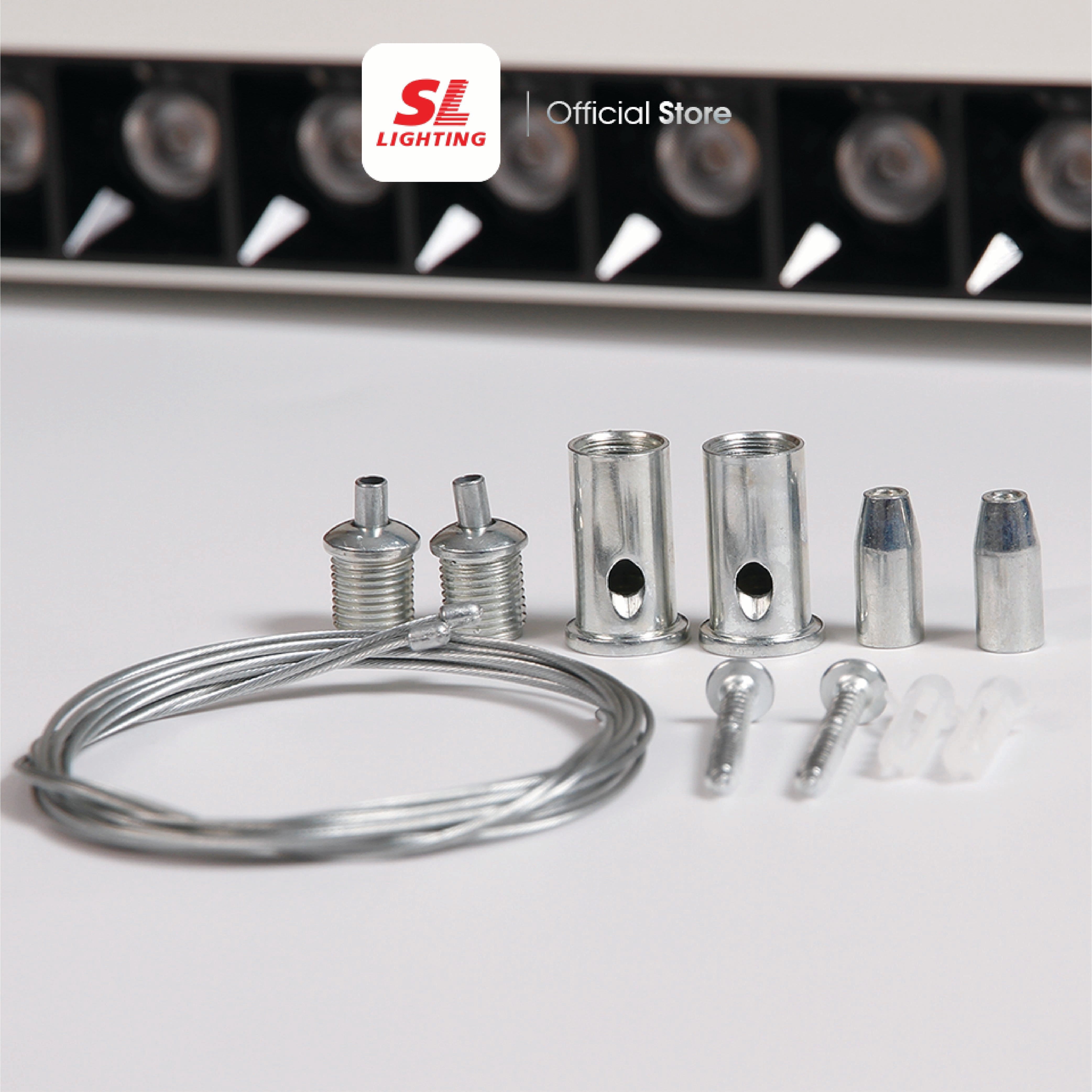 โคมไฟออฟฟิศ LED SL LIGHTING LINEAGRILL 40W 120 ซม. COOL WHITE สีขาว