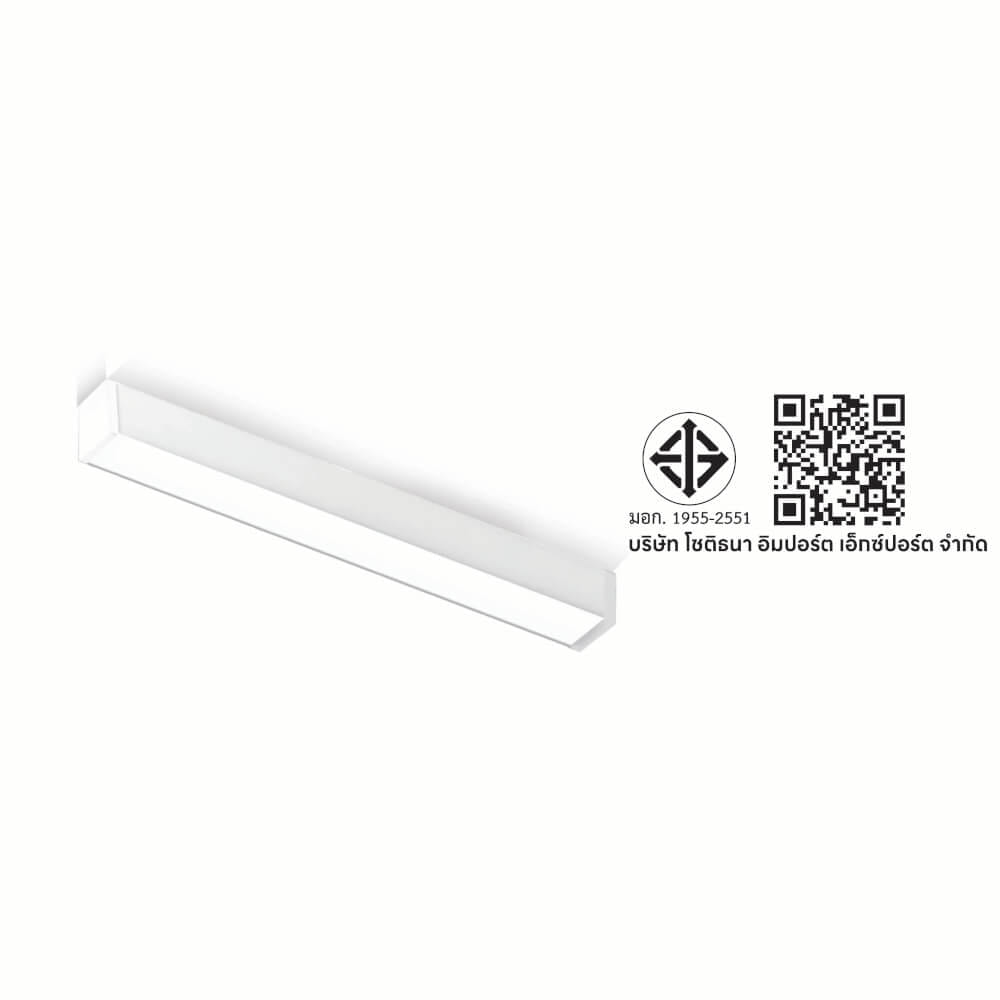 โคมไฟออฟฟิศ LED SL LIGHTING LINIE 24W 60 ซม. เปลี่ยนได้ 3 แสง สีขาว