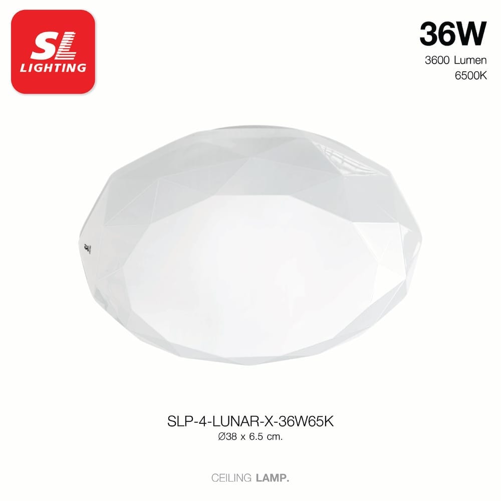 ไฟเพดาน LED SL LIGHTING LUNAR 36 วัตต์ DAYLIGHT สีขาว