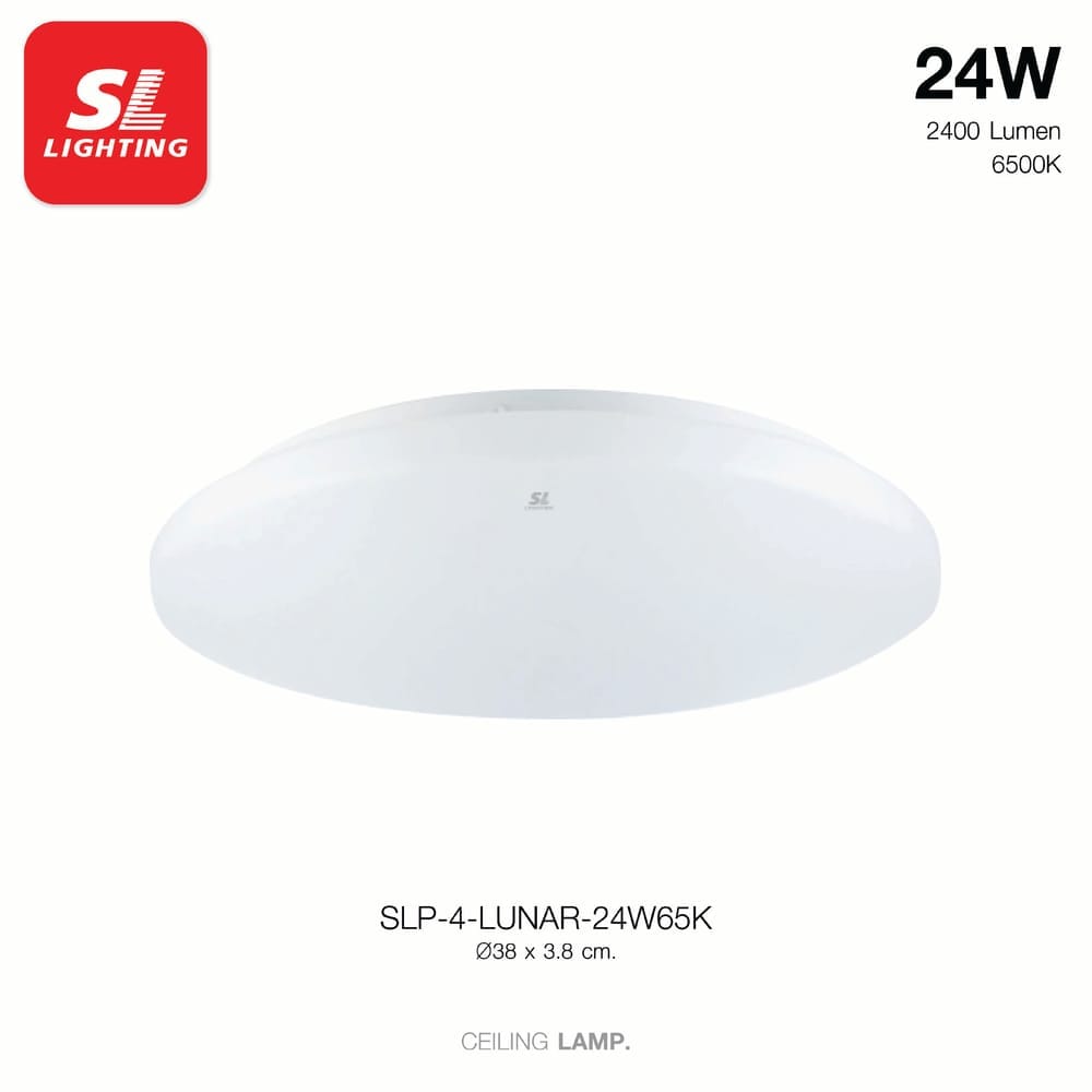 ไฟเพดาน LED SL LIGHTING LUNAR 24 วัตต์ DAYLIGHT สีขาว