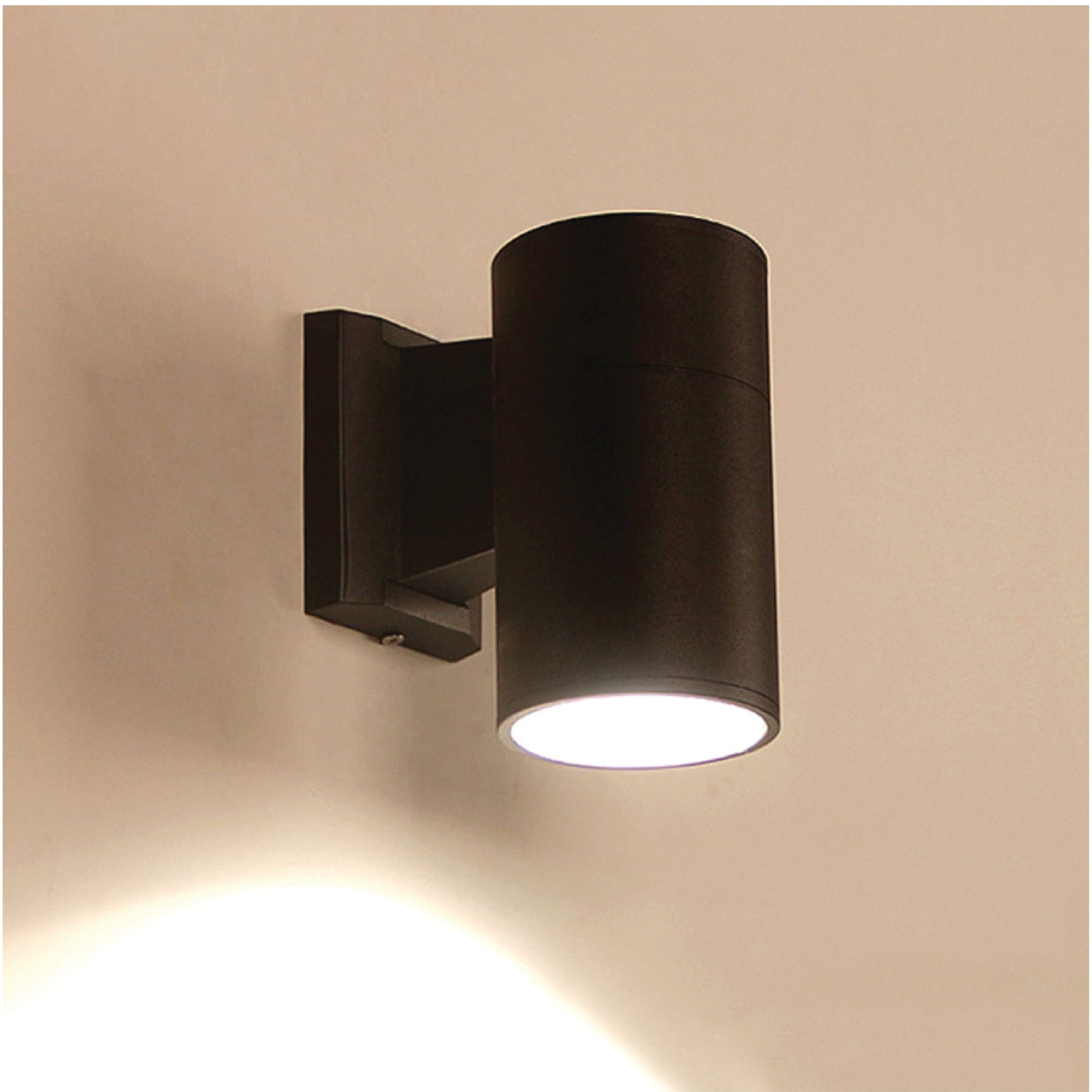ไฟผนังภายนอก SL LIGHTING M3301 E27 ทรงกระบอก สีดำ แบบ 1 ทาง