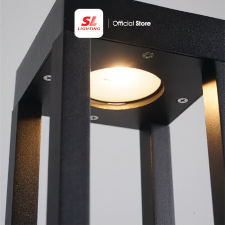 ไฟทางเดิน LED SL LIGHTING MONGKOL 10 วัตต์ WARM WHITE สีดำ_1
