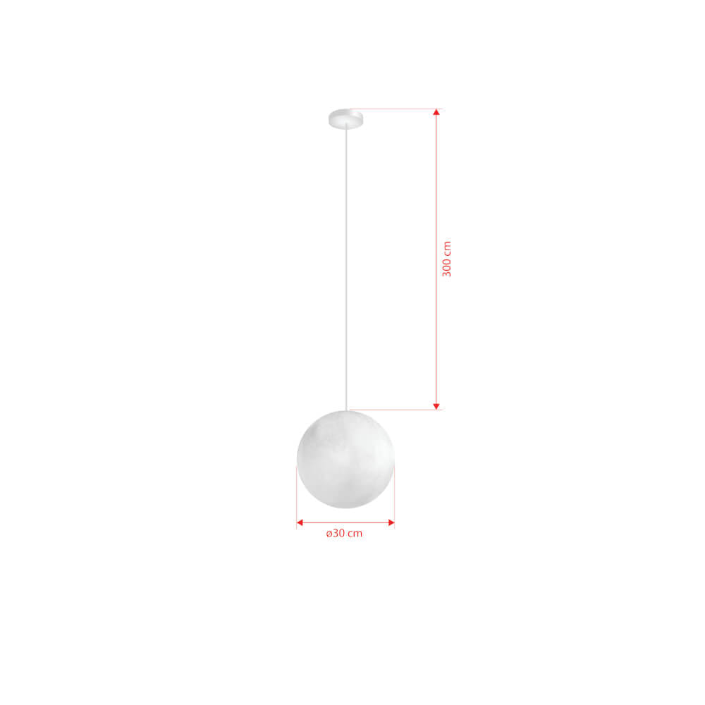 ไฟช่อ SL LIGHTING รุ่น MOON ขนาด 30 ซม. E27 สีขาว 1 หัว_1