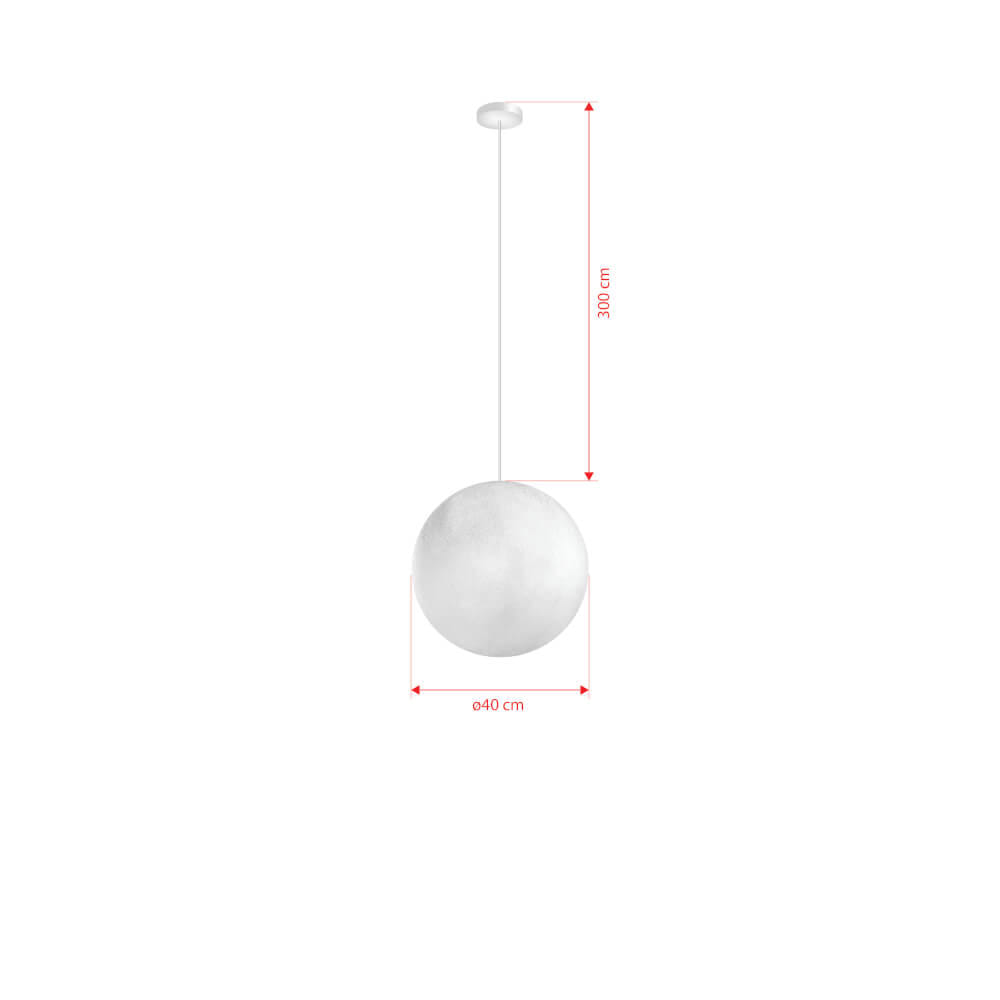 ไฟช่อ SL LIGHTING รุ่น MOON ขนาด 40 ซม. E27 สีขาว 1 หัว_1
