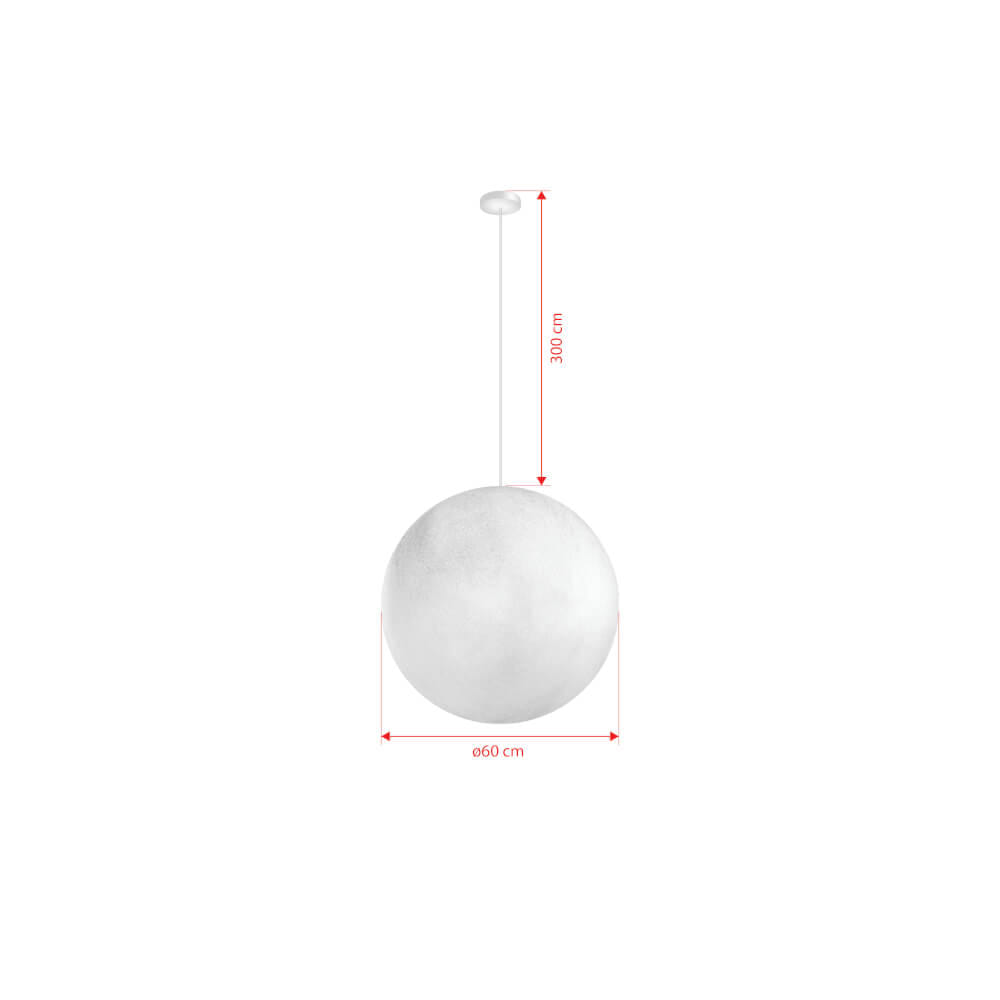 ไฟช่อ SL LIGHTING รุ่น MOON ขนาด 60 ซม. E27 สีขาว 1 หัว_1