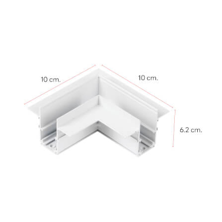 ข้อต่อรางไฟแทรคไลท์ แมกเนติก SL LIGHTING เข้ามุม แบบฝัง สีขาว_1