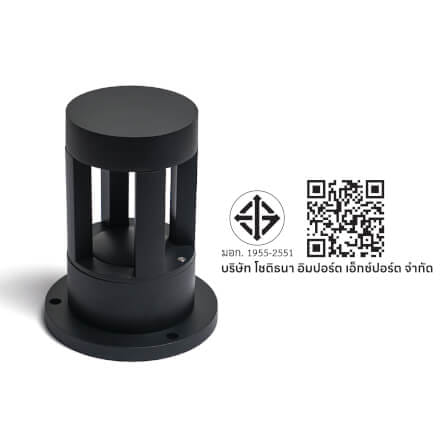 ไฟทางเดิน LED SL LIGHTING NAVA 7 วัตต์ WARM WHITE สีดำ_4