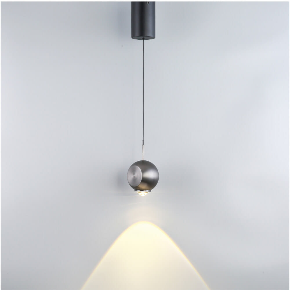 ไฟช่อ LED SL LIGHTING รุ่น ORI 6 วัตต์ แสงวอร์มไวท์ สีไทเทเนียม 1 หัว