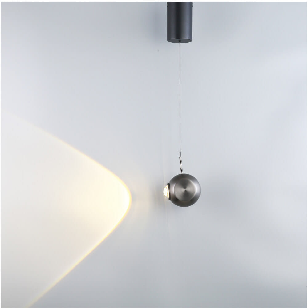 ไฟช่อ LED SL LIGHTING รุ่น ORI 6 วัตต์ แสงวอร์มไวท์ สีไทเทเนียม 1 หัว