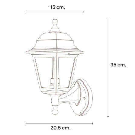 ไฟผนังภายนอก SL LIGHTING OUT-26 E27 สีดำ_2