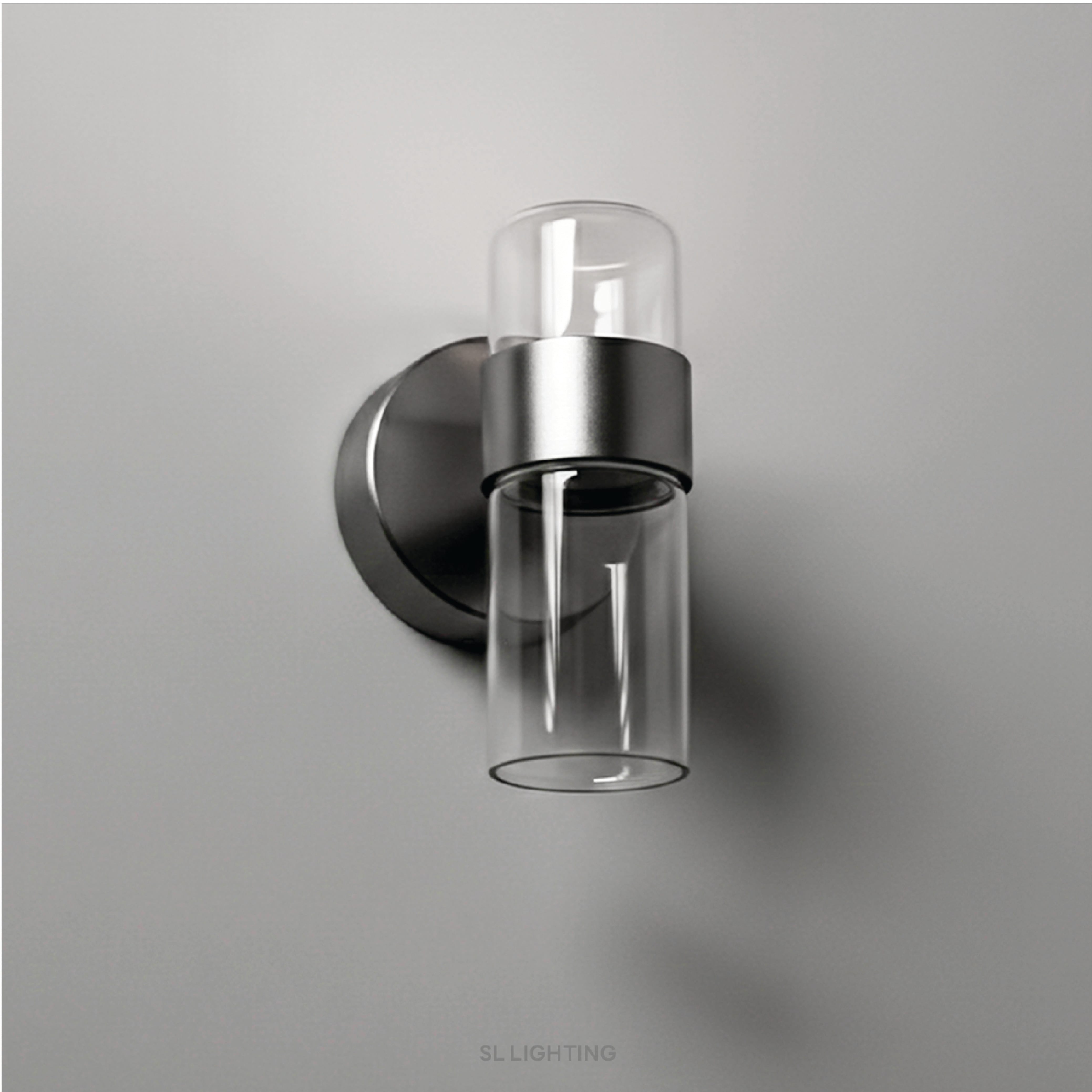 ไฟผนังภายนอก LED SL LIGHTING WHIRL PASSORN 8 วัตต์ WARM WHITE สีเงิน