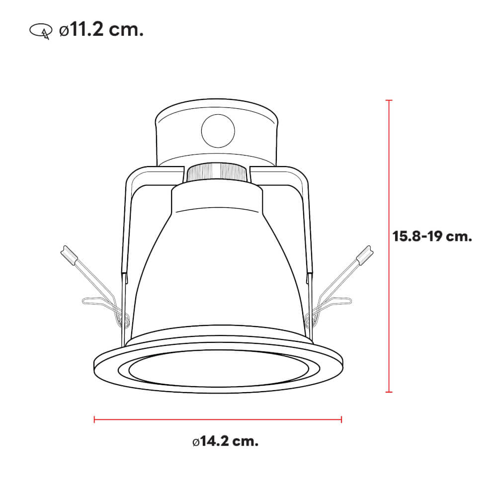 ดาวน์ไลท์ SL LIGHTING PHOTON 4 นิ้ว ทรงกลม สีขาว (รีเฟล็กเตอร์สีขาว)