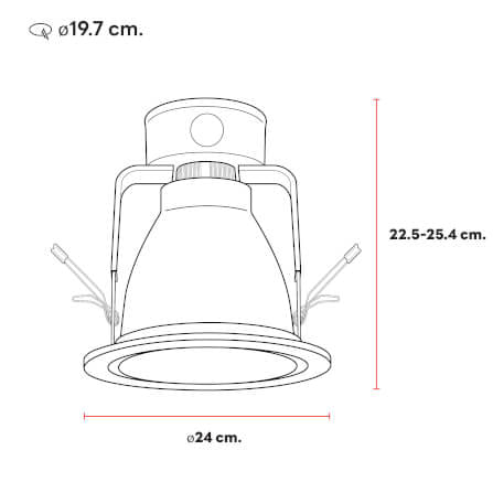 ดาวน์ไลท์ SL LIGHTING PHOTON 8 นิ้ว ทรงกลม สีขาว (รีเฟล็กเตอร์สีเงิน)_1