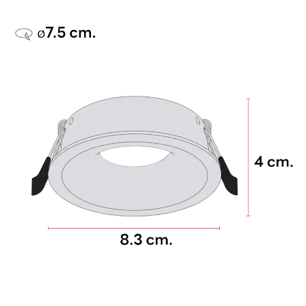 ดาวน์ไลท์ SL LIGHTING QUARTZ สีขาว กลม_3