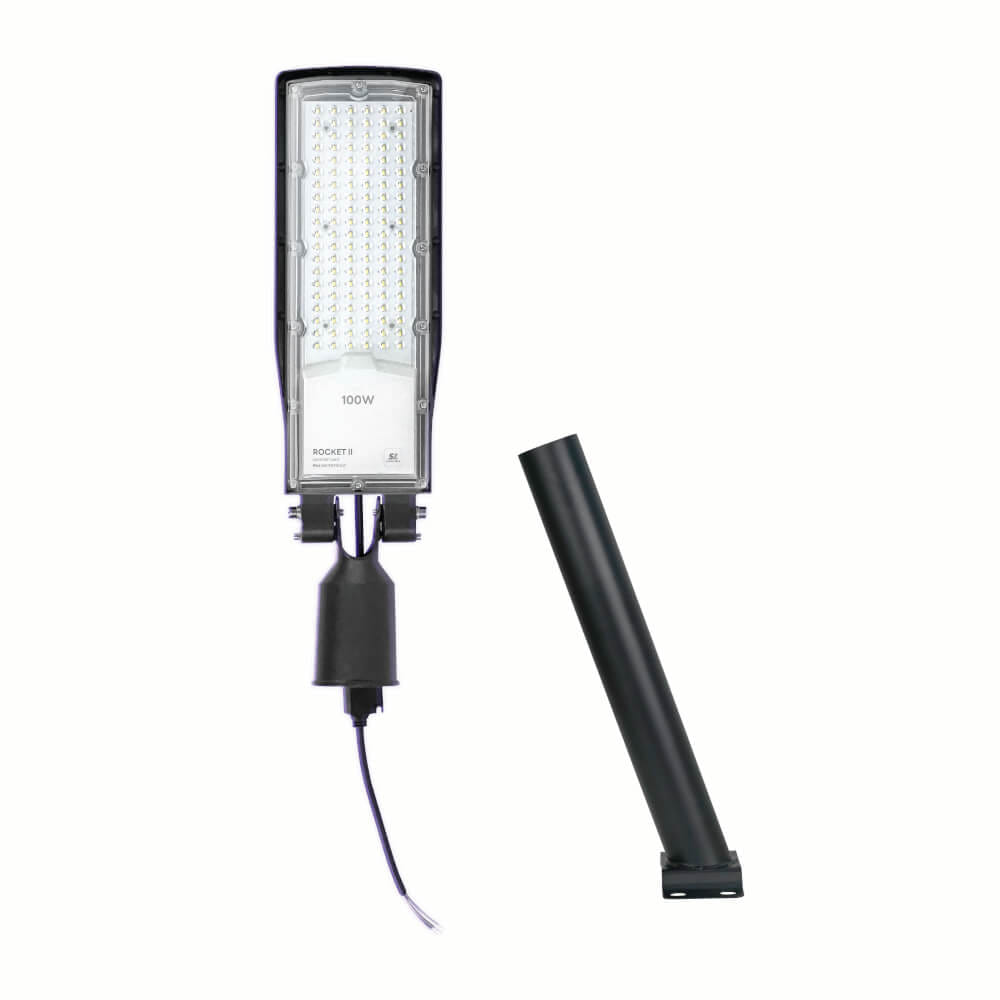 ไฟถนน LED SL LIGHTING ROCKET-II 100 วัตต์ DAYLIGHT สีเทา/ดำ_0