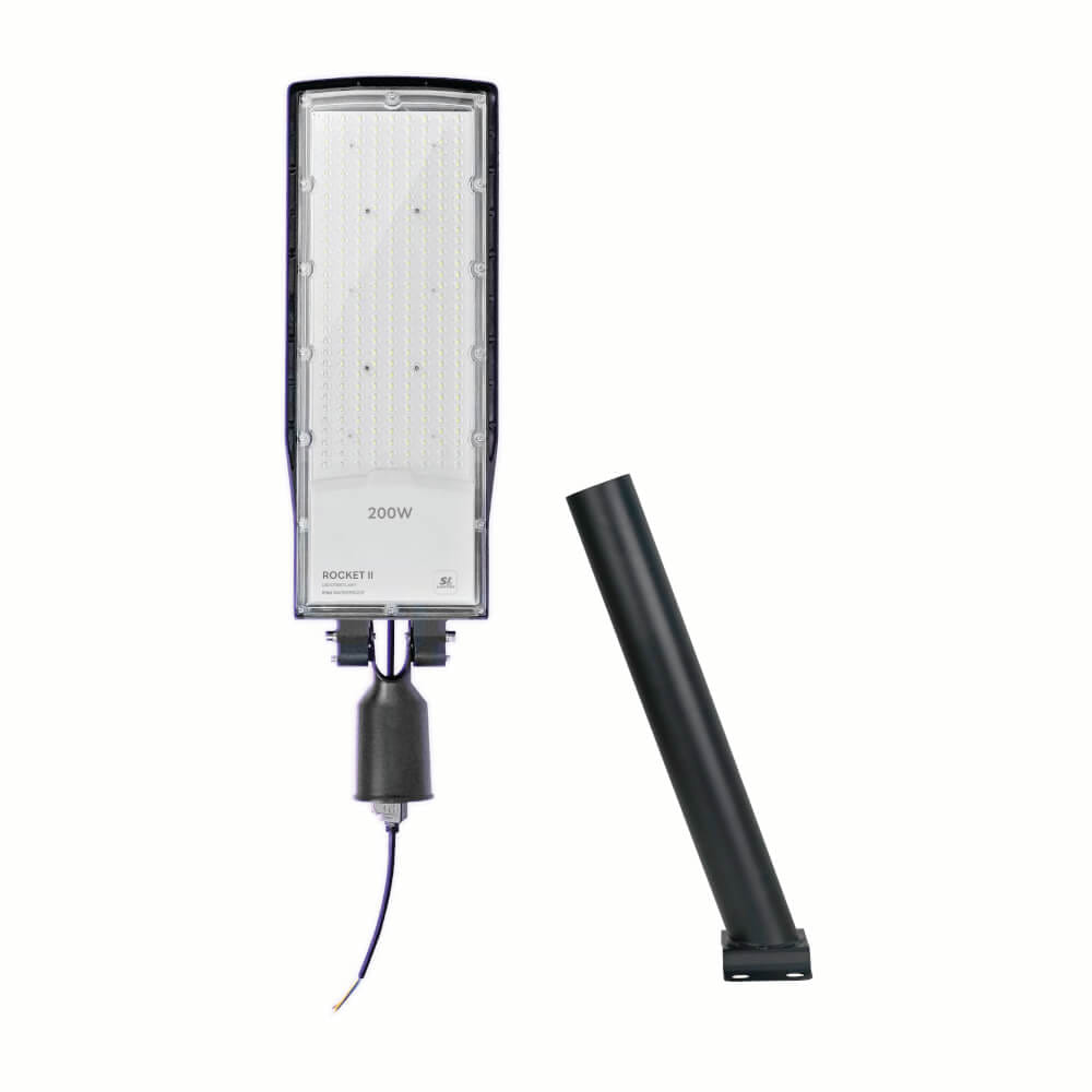 ไฟถนน LED SL LIGHTING ROCKET-II 200 วัตต์ DAYLIGHT สีเทา/ดำ_0