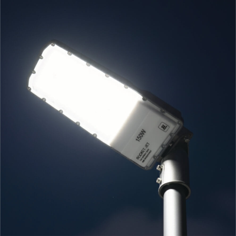 ไฟถนน LED SL LIGHTING ROCKET-JET 150 วัตต์ DAYLIGHT สีเทา