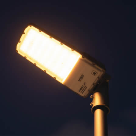 ไฟถนน LED SL LIGHTING ROCKET-JET 150 วัตต์ WARM WHITE สีเทา_6