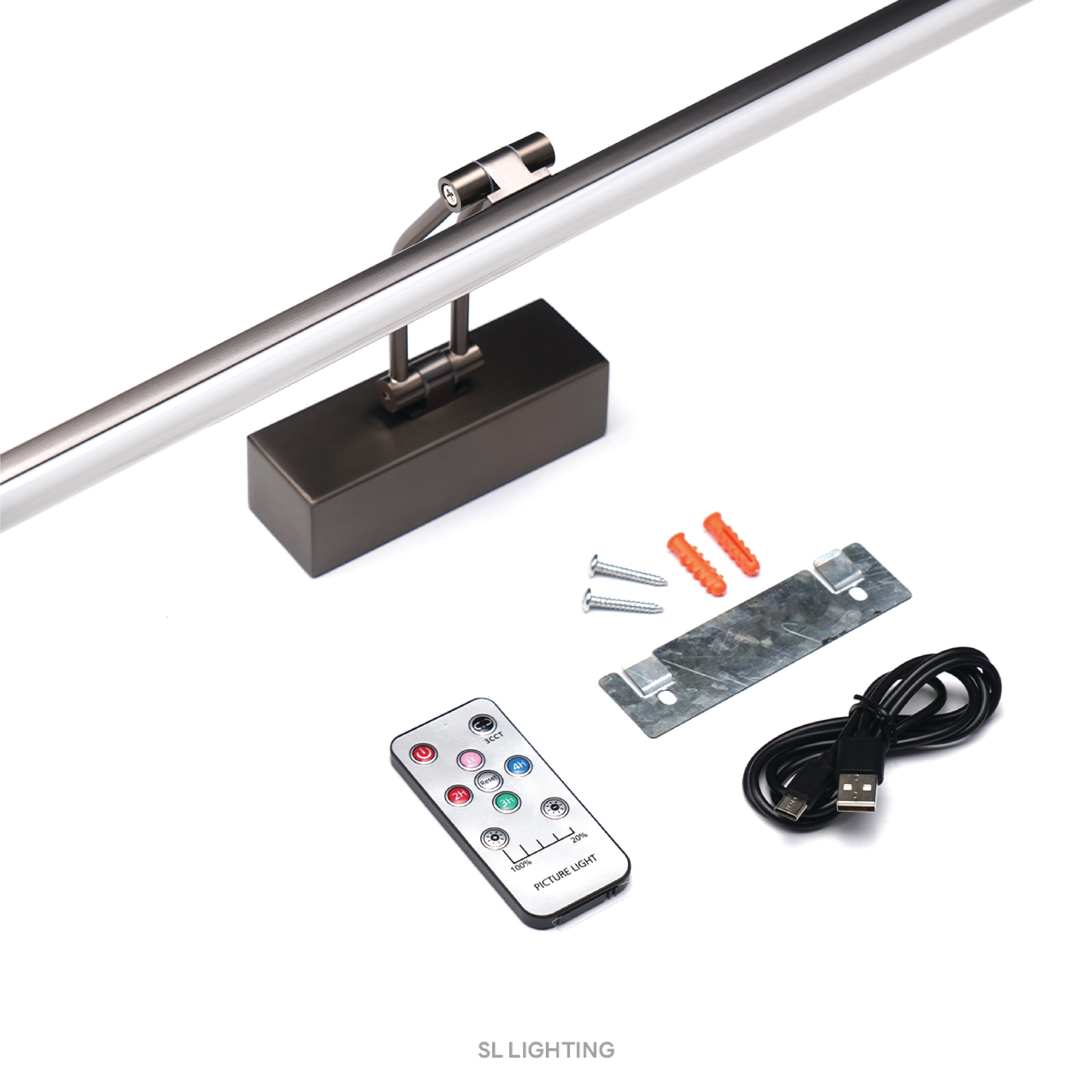 โคมไฟติดผนัง LED SL LIGHTING ROOP-ON 3 วัตต์ 3CT สีเงินด้าน