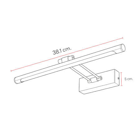 ไฟกิ่งภายใน LED SL LIGHTING ROOP-A 8 วัตต์ WARM WHITE สีทองเหลือง_3