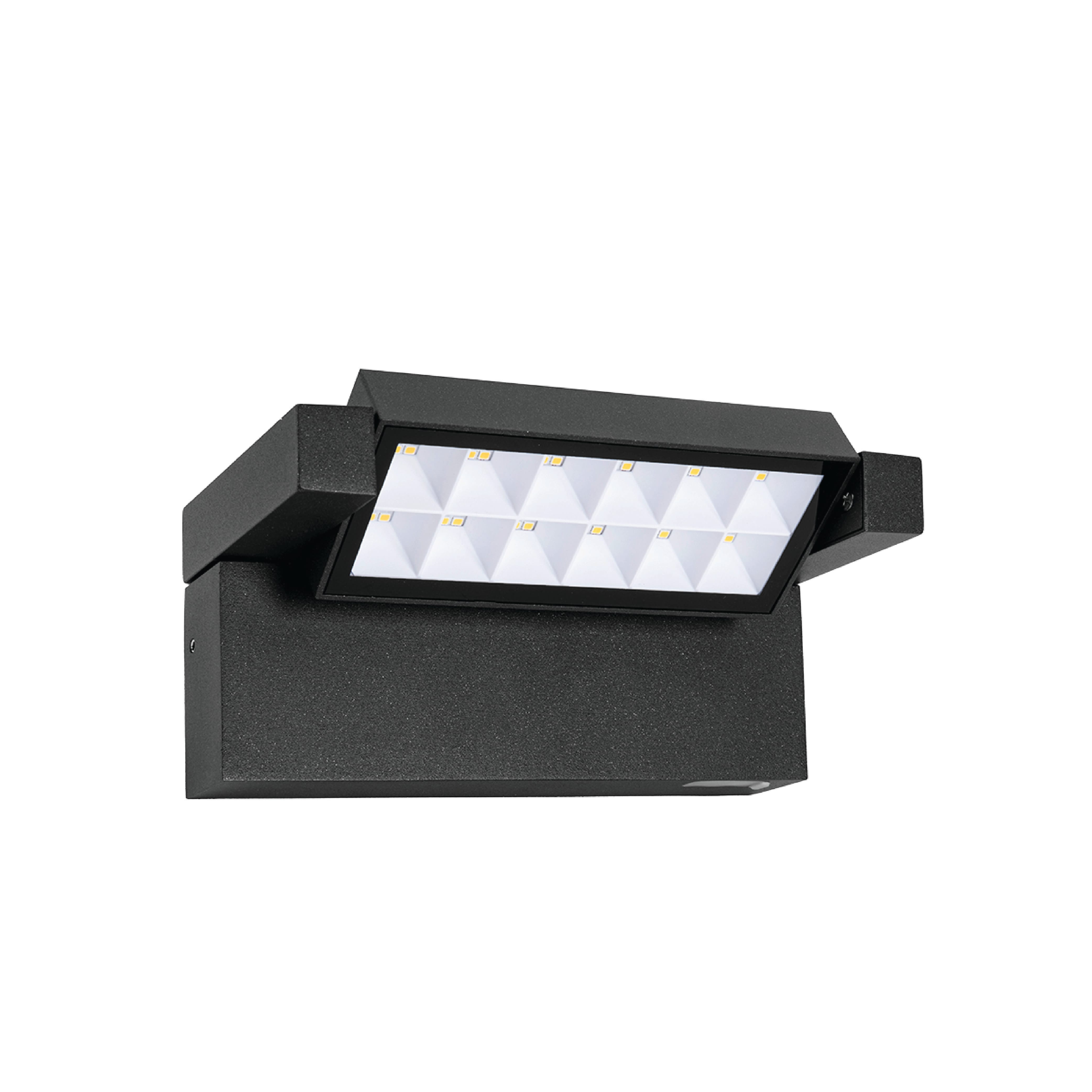 ไฟผนังภายนอก LED SL LIGHTING ROTELLA 12 วัตต์ เปลี่ยนได้ 3 แสง สีดำ_0