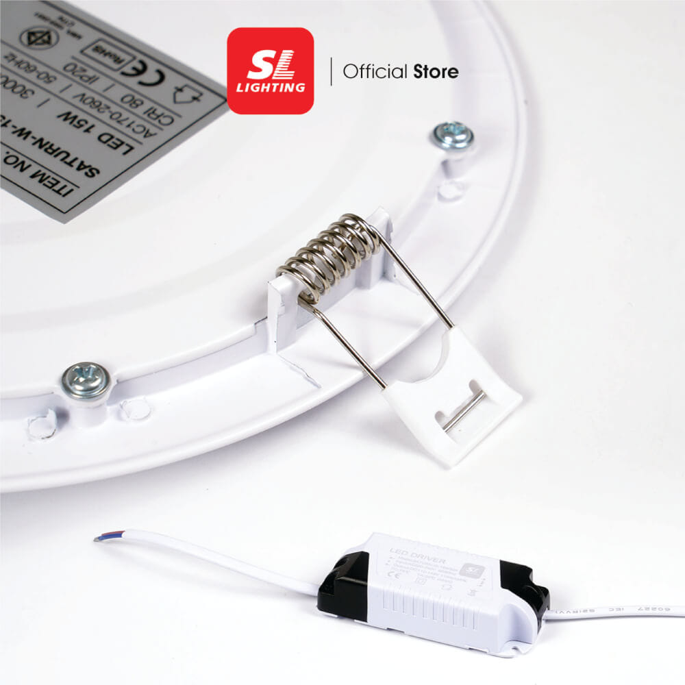 ดาวน์ไลท์ LED SL LIGHTING SATURN กลม 9 วัตต์ COOL WHITE สีขาว_3