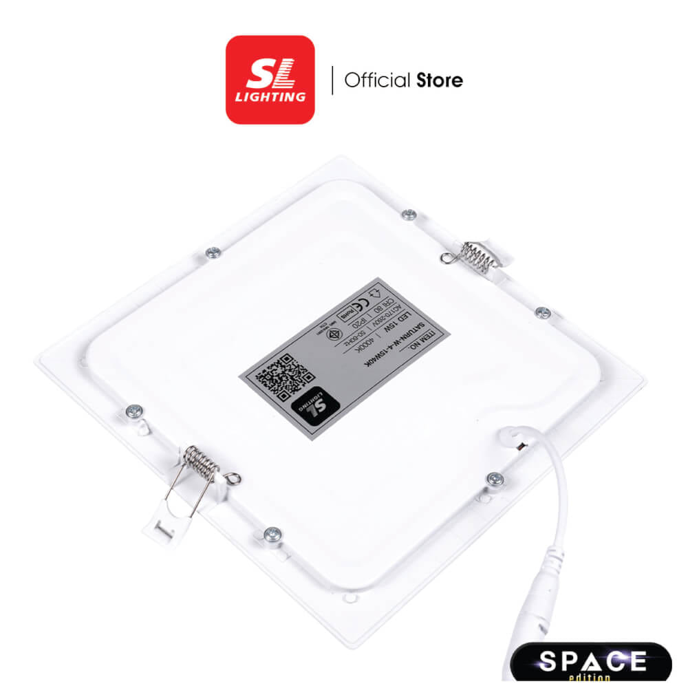 ดาวน์ไลท์ LED SL LIGHTING SATURN สี่เหลี่ยม 9 วัตต์ WARM WHITE สีขาว_3