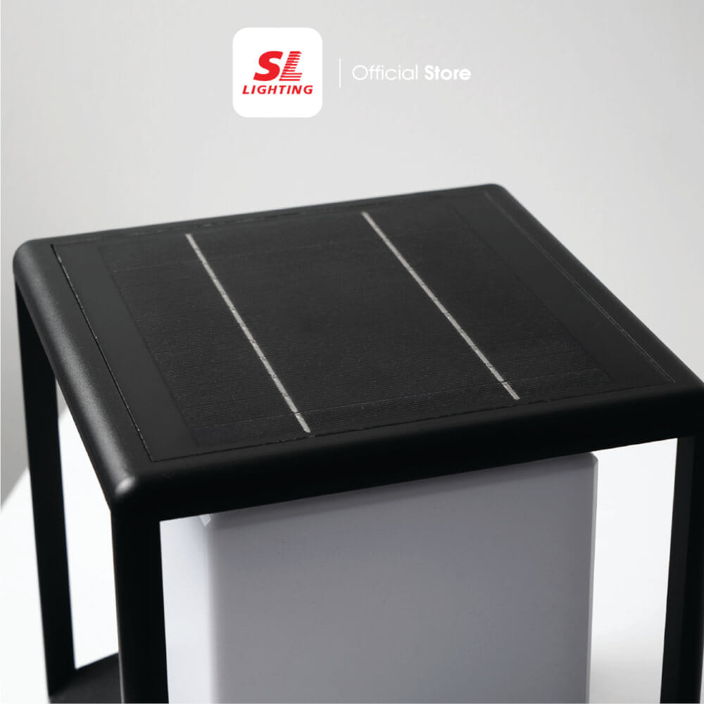 ไฟหัวเสา SOLAR SL LIGHTING SCB-CUBE 2 วัตต์ WARM WHITE/COOL WHITE/DAY LIGHT/RGB