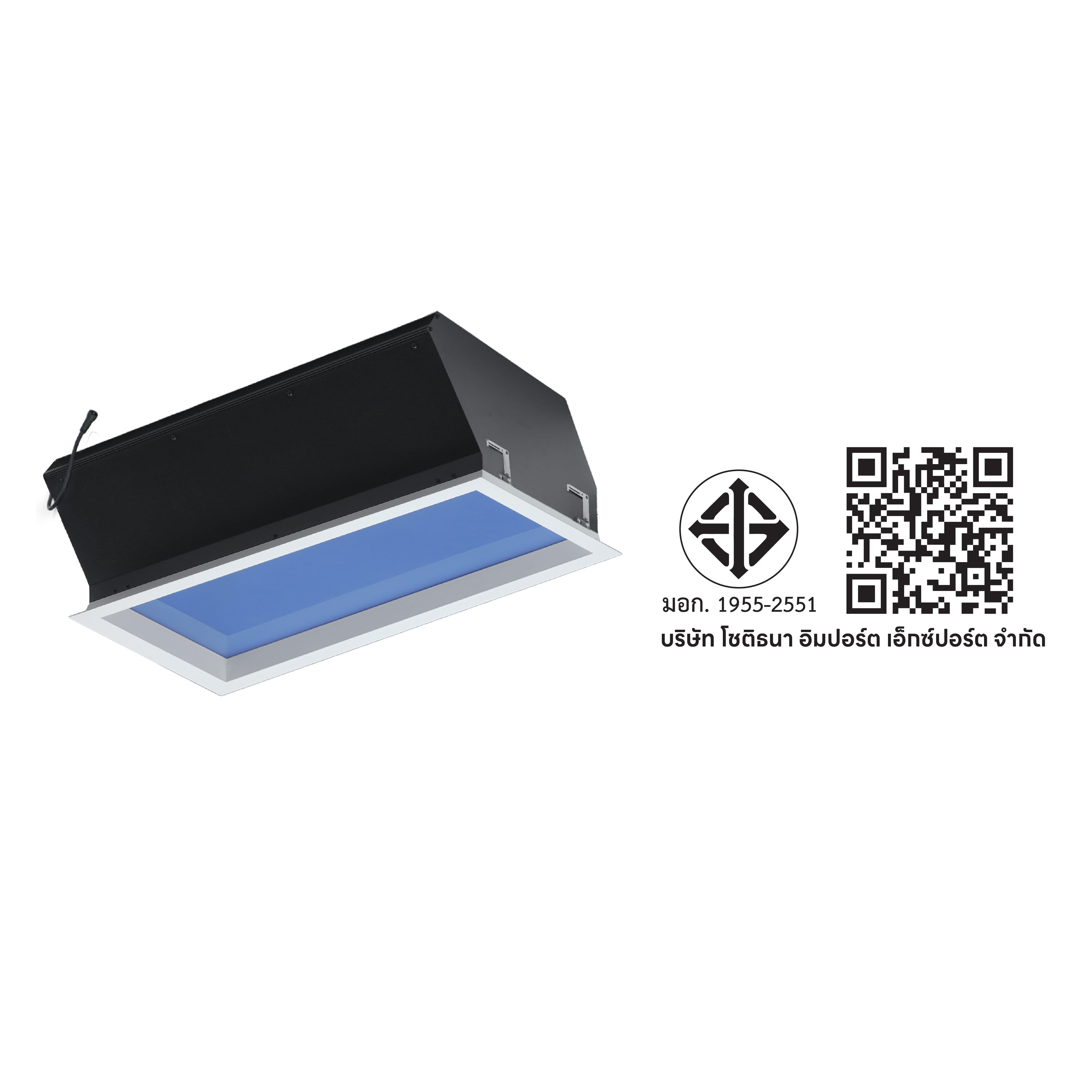 โคมไฟฝังเพดานเสมือนท้องฟ้าจริง SL LIGHTING SKYWA 30x60 ซม. 40W CCT สีขาว