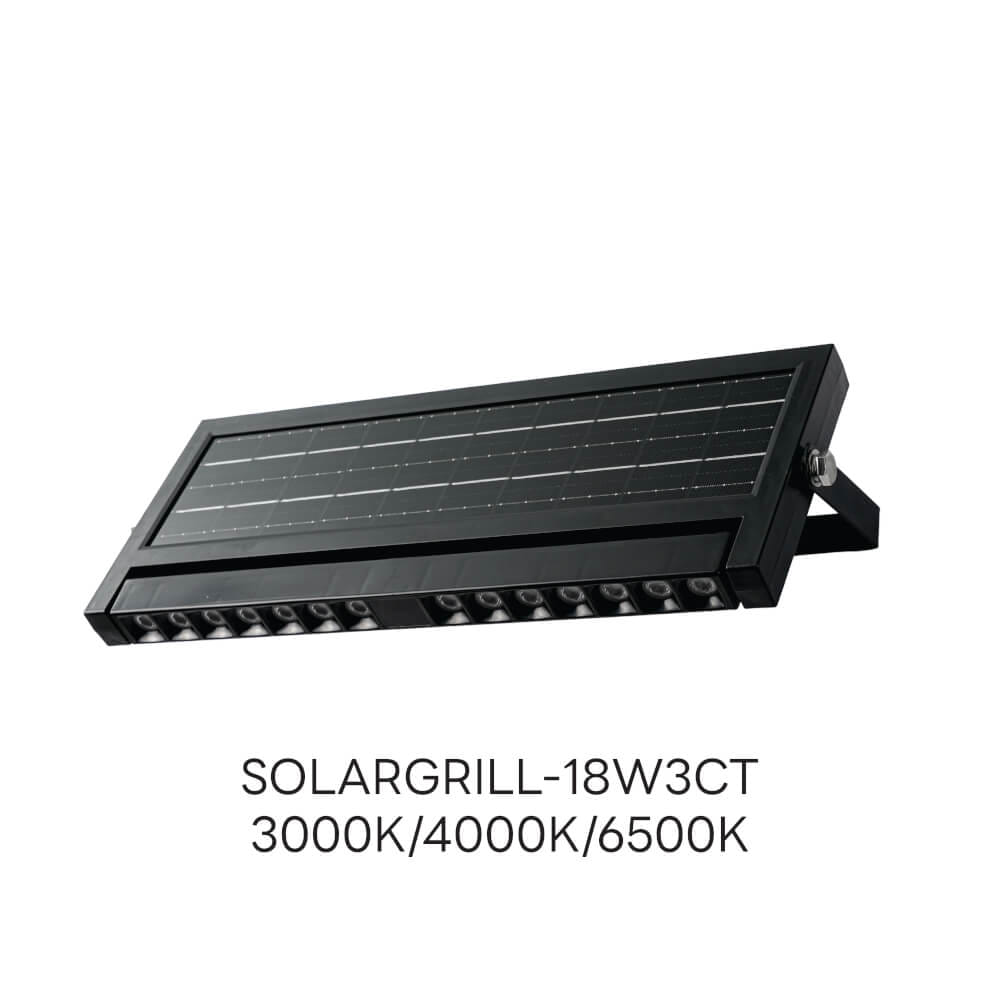 ไฟผนังภายนอก SOLAR SL LIGHTING GRILL 18 วัตต์ WHITE/COOL WHITE/DAY LIGHT สีดำ_6