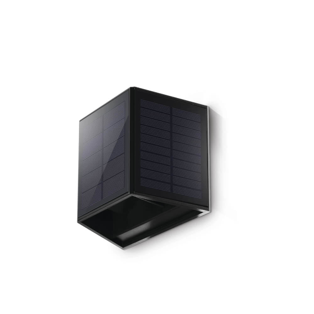 ไฟผนังภายนอก SOLAR SL LIGHTING ALLSQ 2 วัตต์ WARM WHITE สีดำ_0