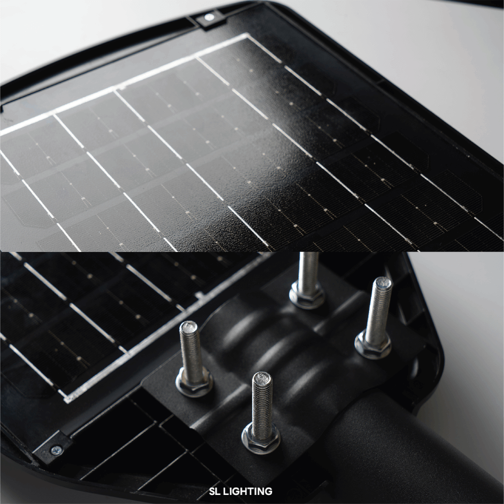 ไฟถนน SOLAR SL LIGHTING SOLARROCKII 200 วัตต์ DAYLIGHT สีดำ
