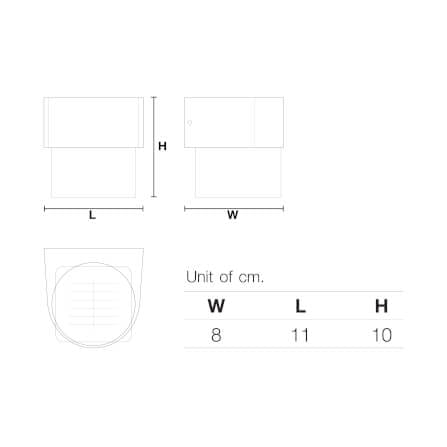 ไฟผนังภายนอก SOLAR SL LIGHTING RPC 2 วัตต์ WARM WHITE/DAY LIGHT ทรงกลม สีดำ_5