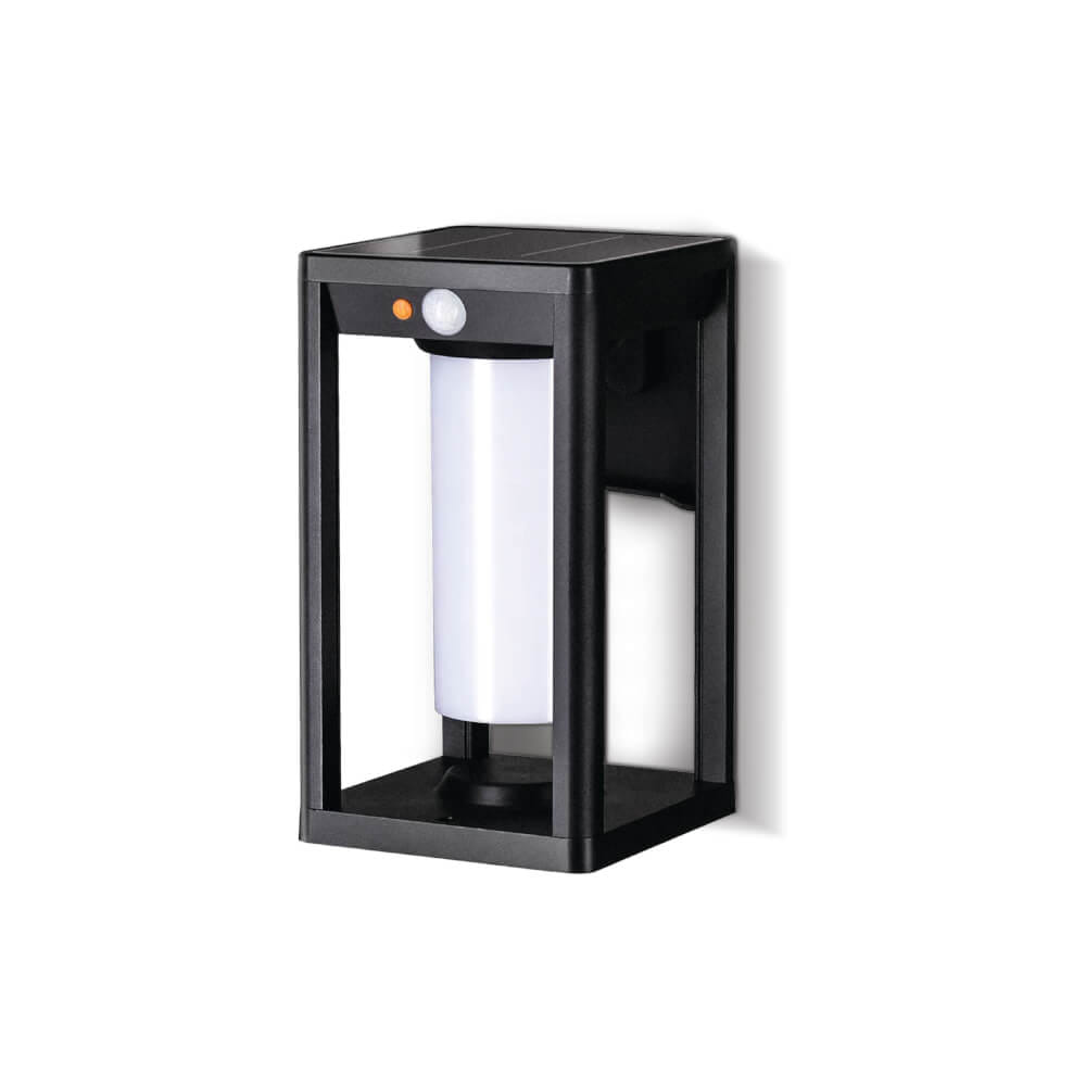 ไฟผนังภายนอก SOLAR SL LIGHTING P10W 10 วัตต์ WARM WHITE/COOL WHITE/DAY LIGHT สีดำ_0