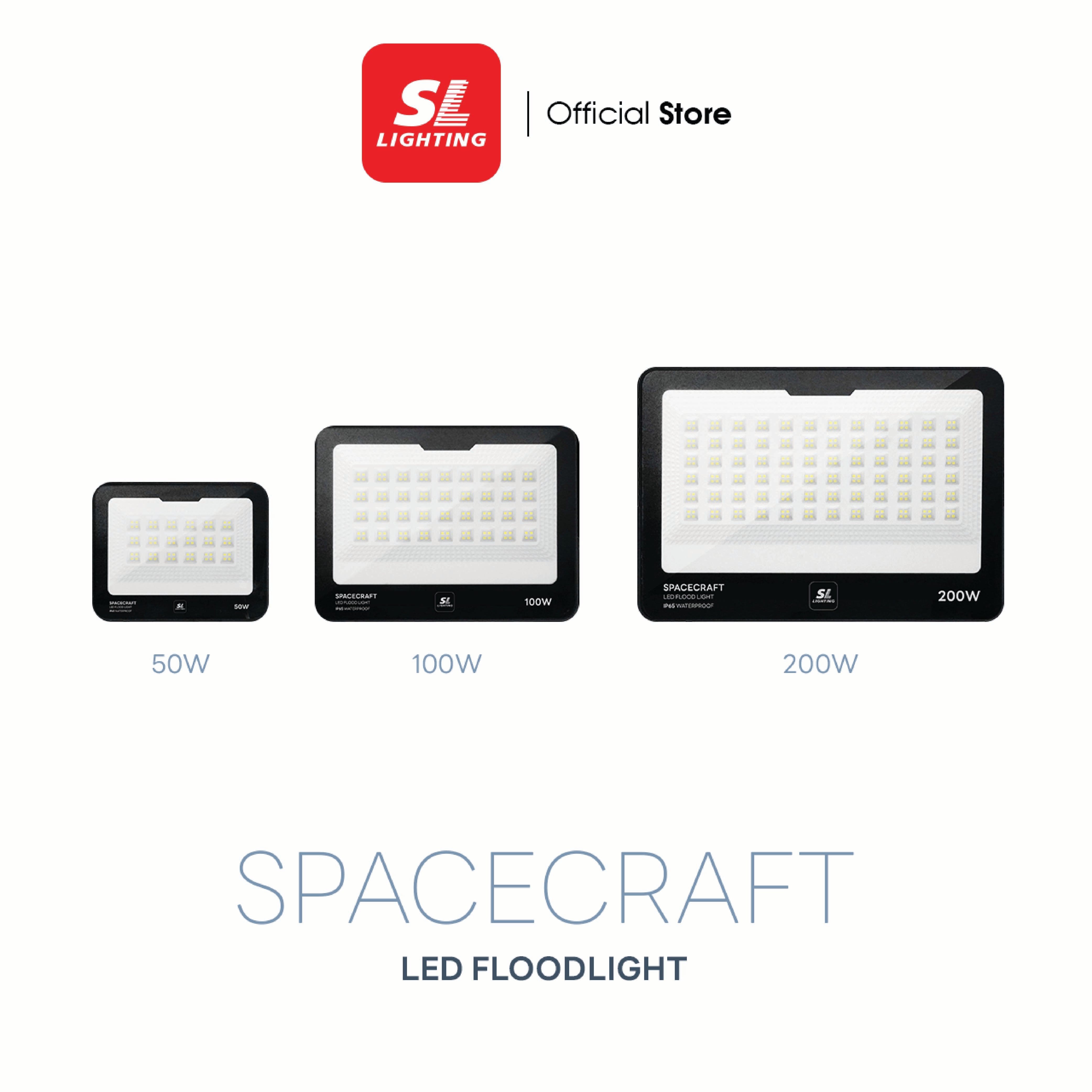 สปอตไลท์ LED SL LIGHTING SPACECRAFT 200 วัตต์ DAYLIGHT สีดำ_1