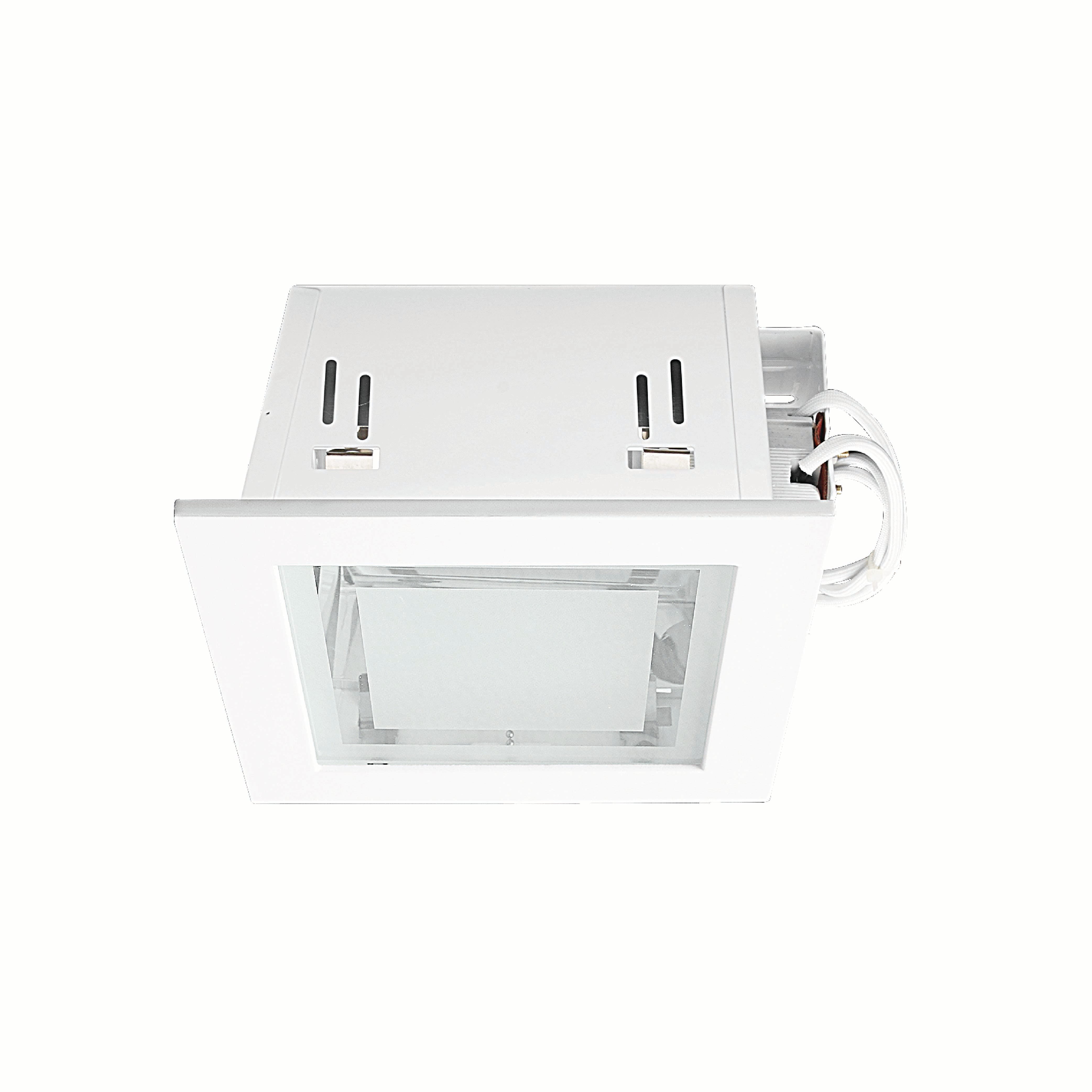 ดาวน์ไลท์ SL LIGHTING 612 E27 กลม สีขาว กระจกฝ้าตรงกลาง 2 ขั้ว
