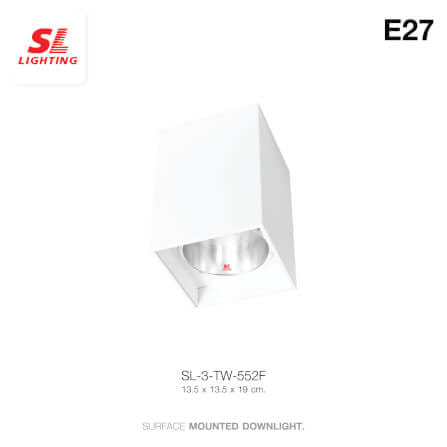ดาวน์ไลท์ SL LIGHTING 552F สี่เหลี่ยม E27 สีขาว_4