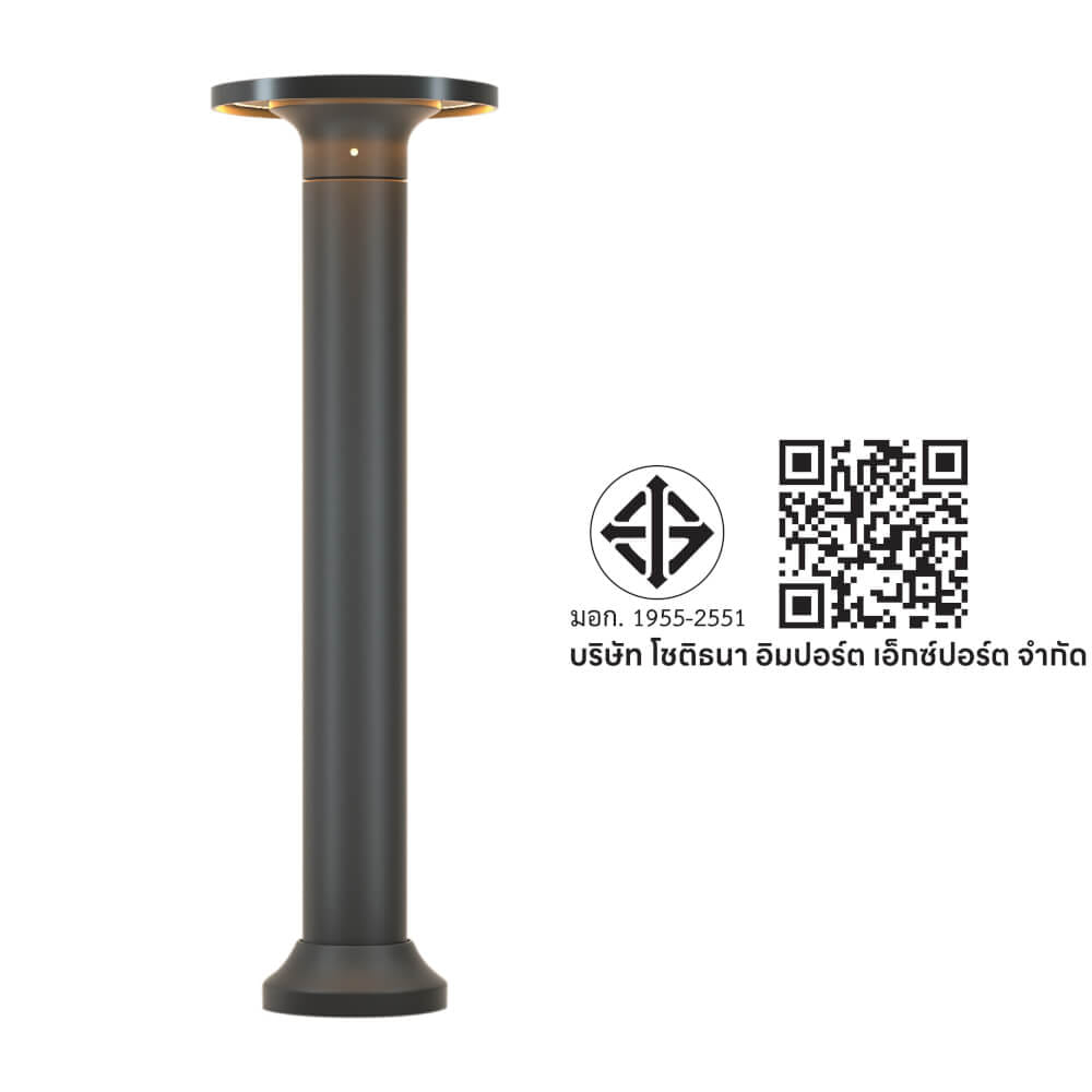ไฟทางเดิน LED SL LIGHTING TER-01 12 วัตต์ WARM WHITE สีดำ