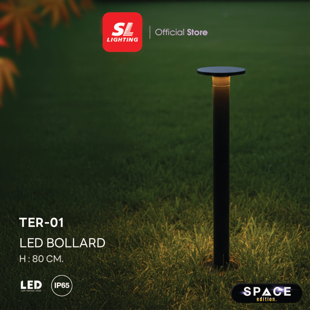 ไฟทางเดิน LED SL LIGHTING TER-01 12 วัตต์ WARM WHITE สีดำ